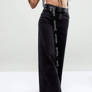 Ivy Park Buckle Taped Stripe Belt